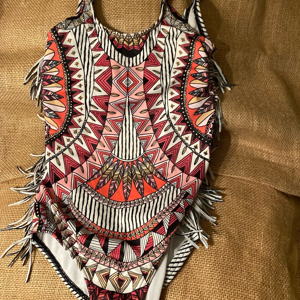 Girls billabong one piece bathing suite size 8